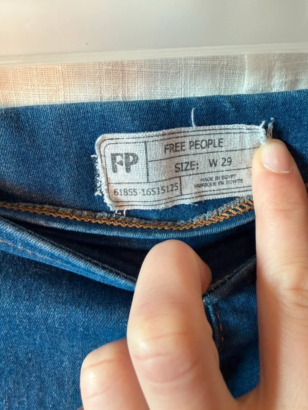 Free People Blue Denim Skinny Jeggings Women's Size 29 Waist